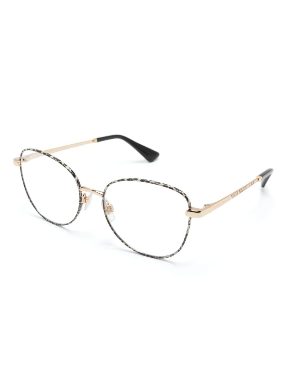 Dolce & Gabbana Eyewear 1355 bril met vlinder montuur - Goud