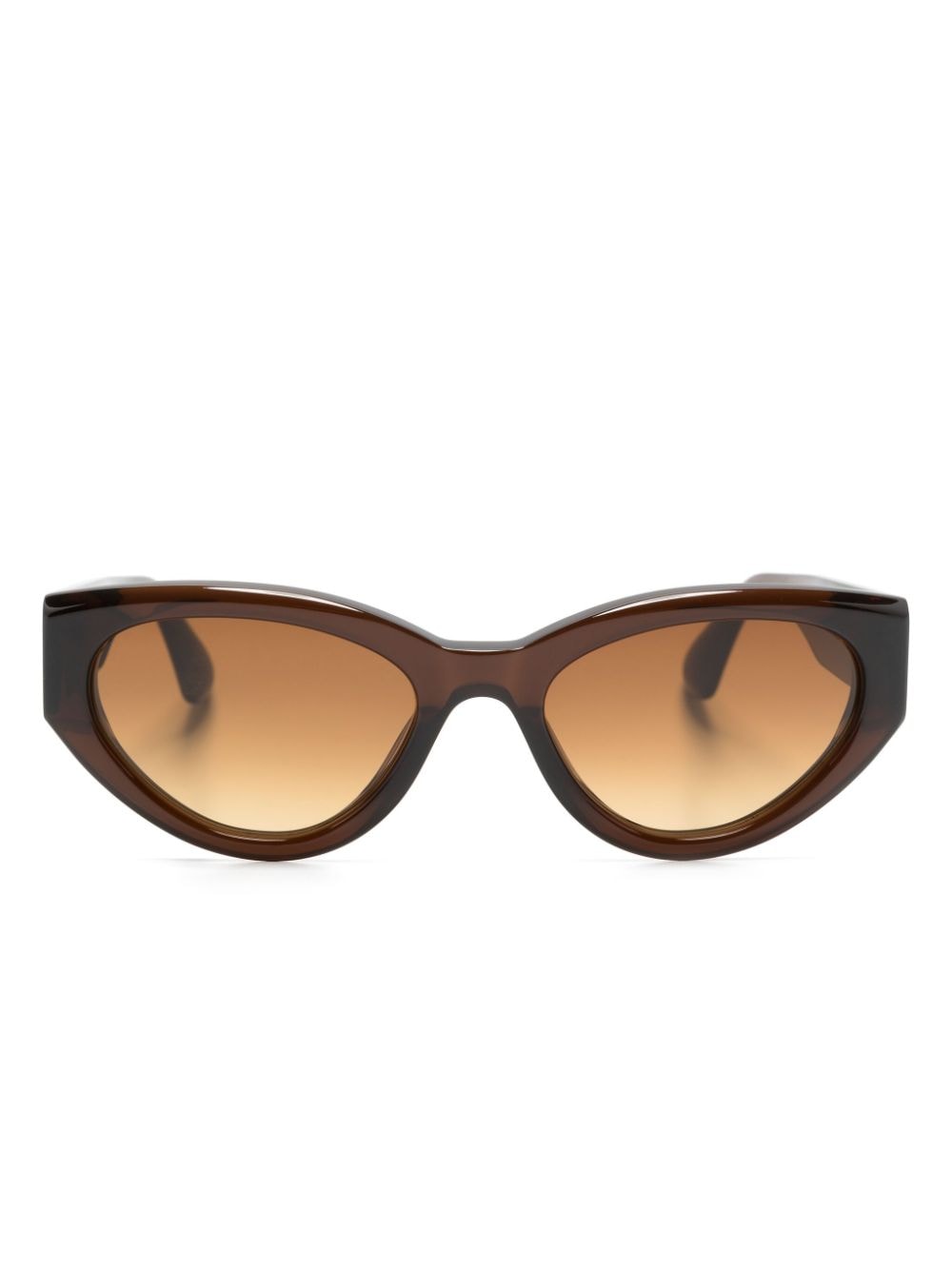 Chimi 06m Oval-frame Tinted Sunglasses In Brown