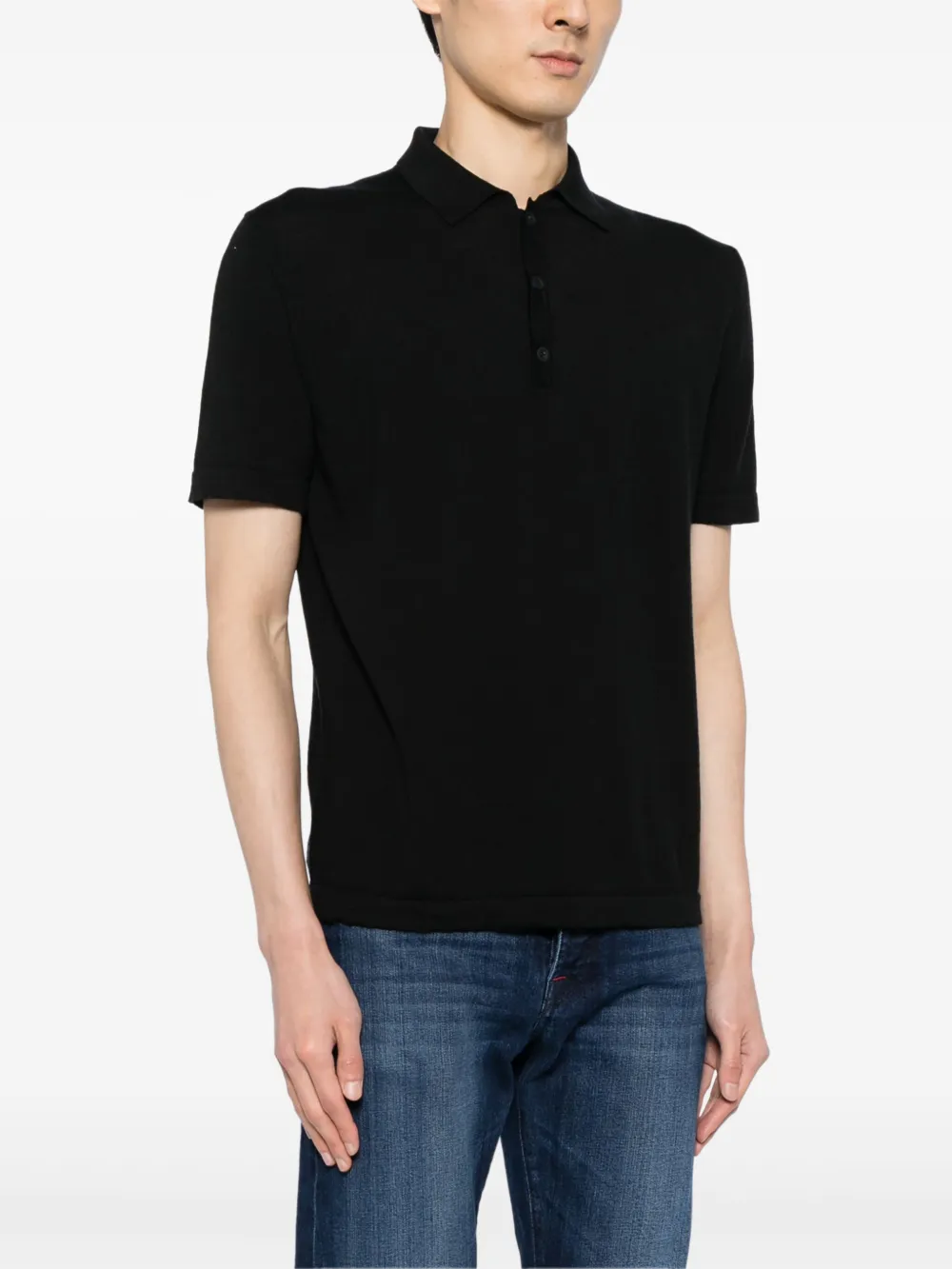 KITON SHORT-SLEEVE POLO SHIRT