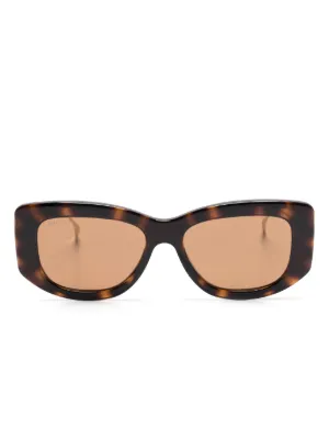 Gucci Eyewear オーバーサイズ サングラス | ブラウン | FARFETCH JP