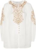 ZIMMERMANN Waverly-embroidered blouse - Neutrals