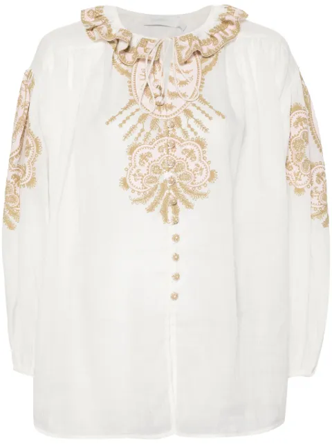ZIMMERMANN blusa con bordado Waverly