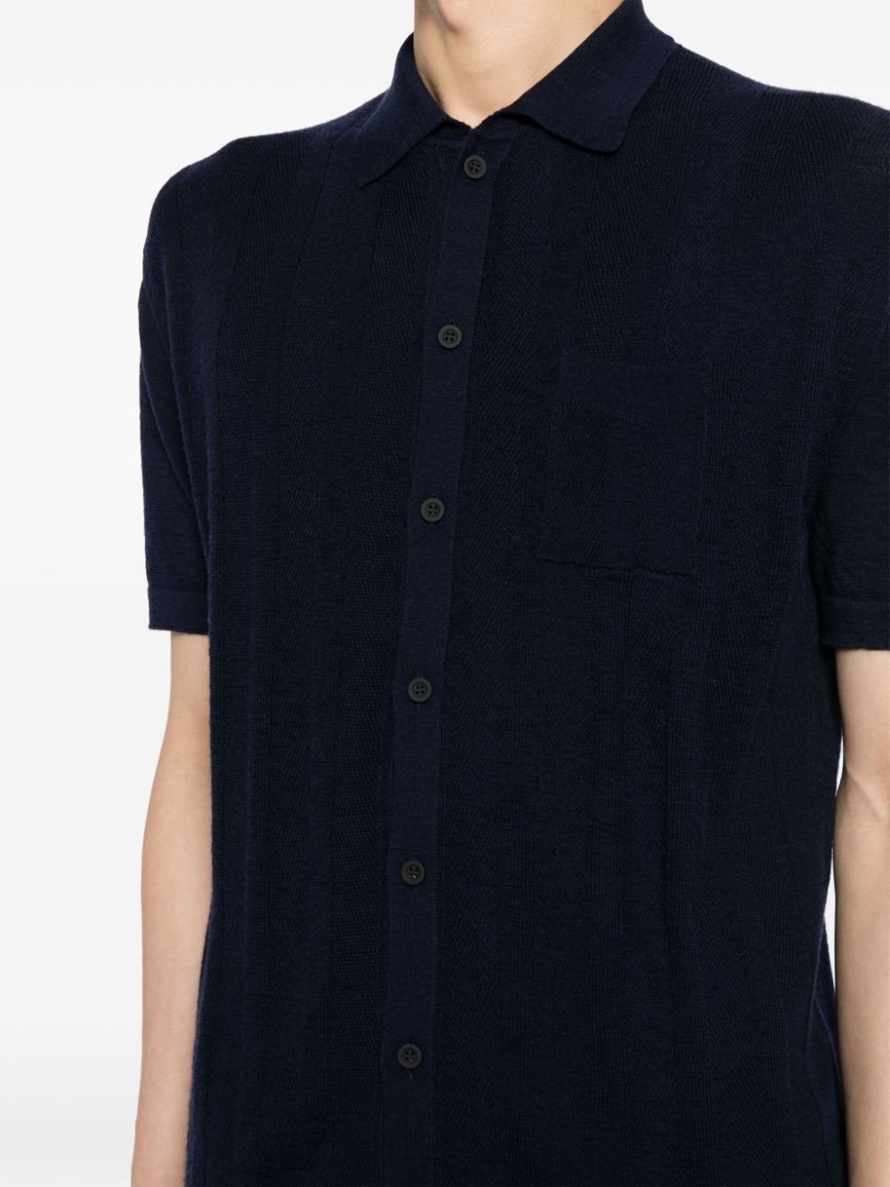 Kiton Sweater met polokraag Blauw