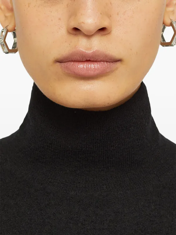 ピアス JIL SANDER  Crystal-embellished hoop earrings Jil Sander crystal-embellished Hoop Earrings | Silver | FARFETCH