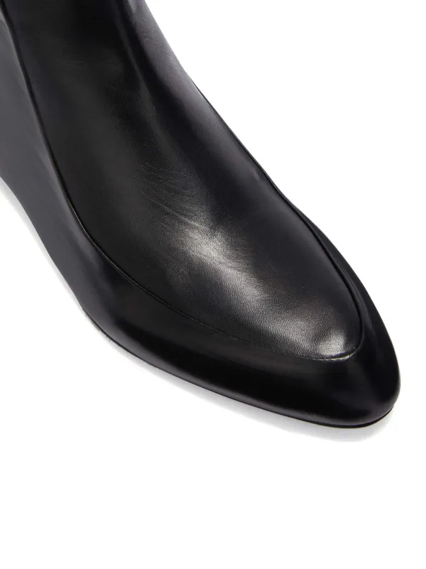 [Jil Sander] レザー アンクルブーツ Jil Sander レザー アンクルブーツ | ブラック | FARFETCH JP