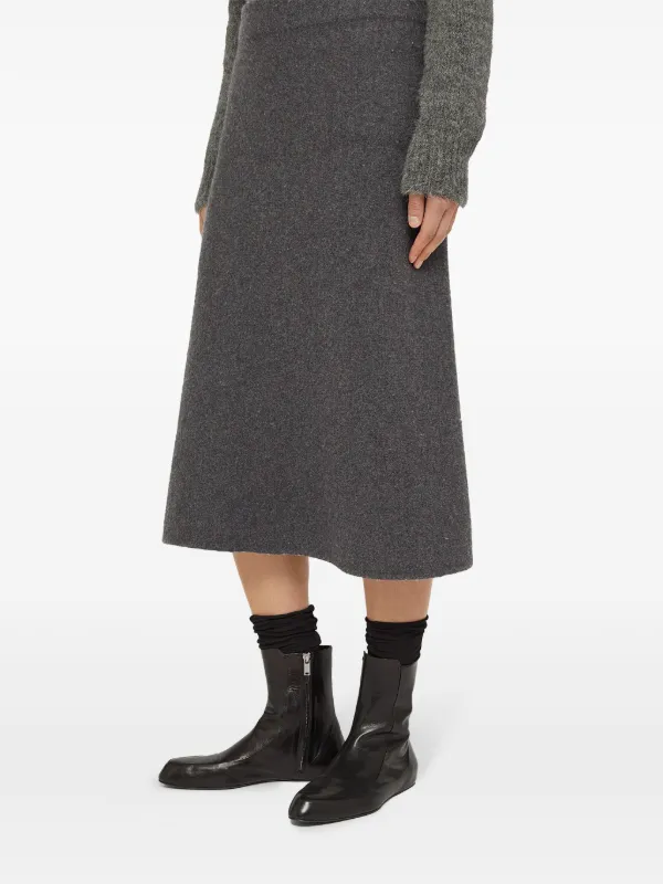 [Jil Sander] レザー アンクルブーツ Jil Sander レザー アンクルブーツ | ブラック | FARFETCH JP