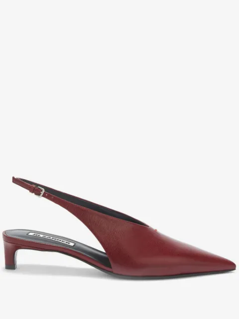 Jil Sander 45mm slingback leather pumps