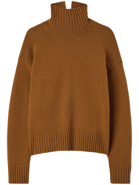 Jil Sander funnel-neck cashmere blend jumper