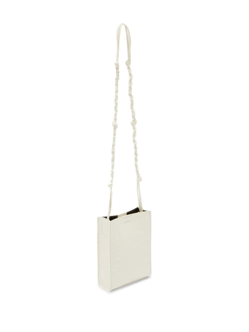 Shop Jil Sander Small Tangle Cross Body Bag In White