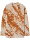Jil Sander printed crew-neck jumper - Neutrals