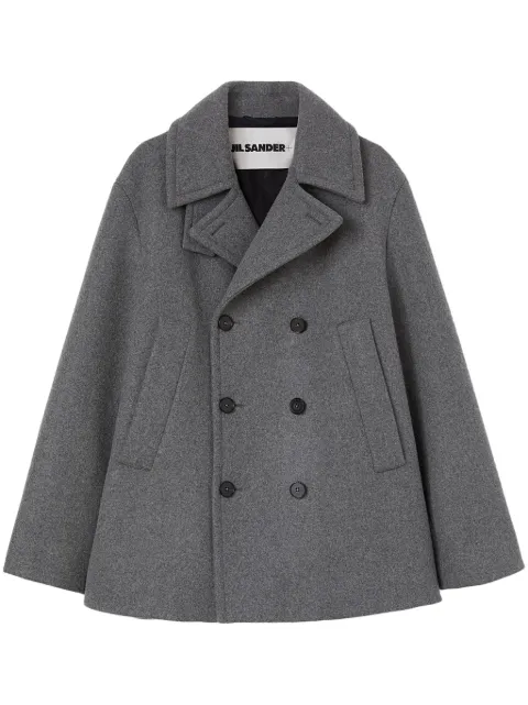 Jil Sander abrigo con doble botonadura
