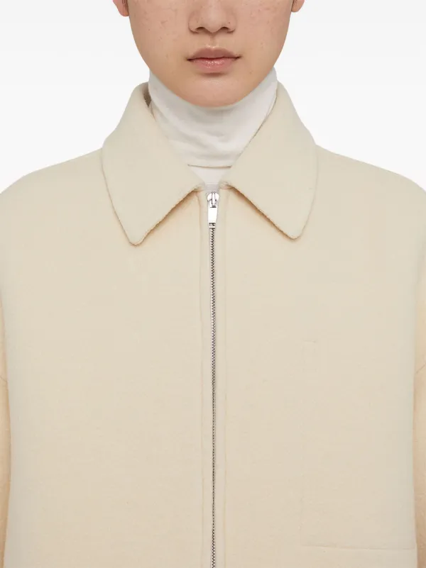 ジャケット JIL SANDER Woman Jacket Beige J02SW0012J60082 235 Jil Sander logo-embellished virgin-wool Jacket | Neutrals