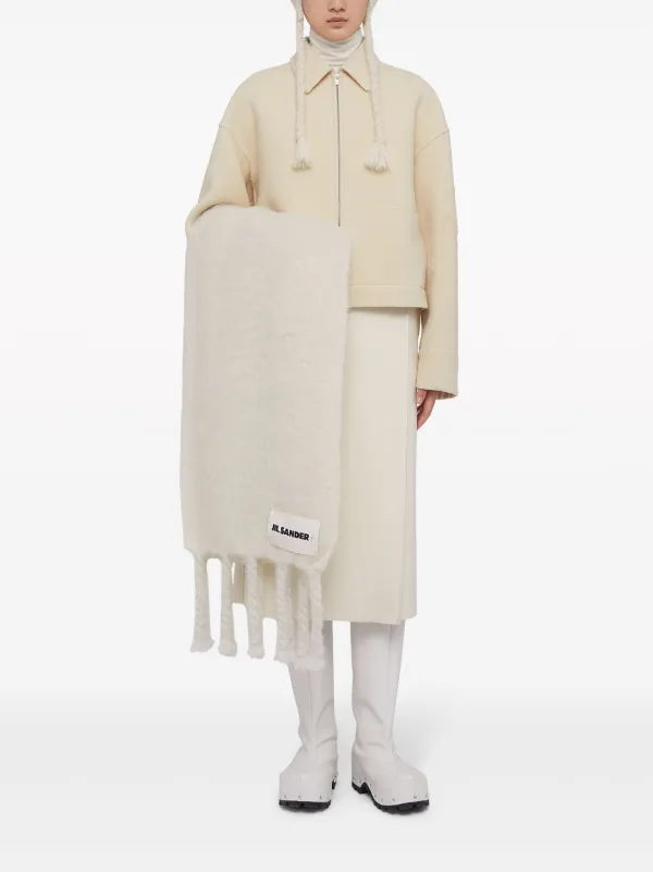 アウターその他 JIL SANDER Logo jacket Beige J04AM0001J45026 Jil Sander logo-embellished virgin-wool Jacket | Neutrals