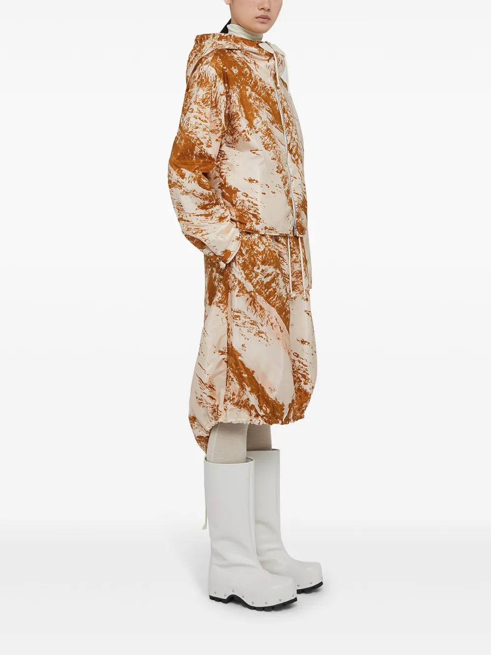 Jil Sander Jas met capuchon Beige