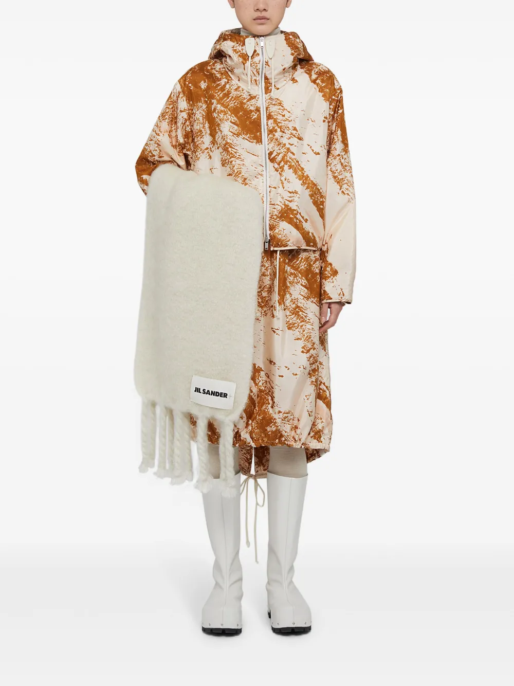Jil Sander Jas met capuchon - Beige