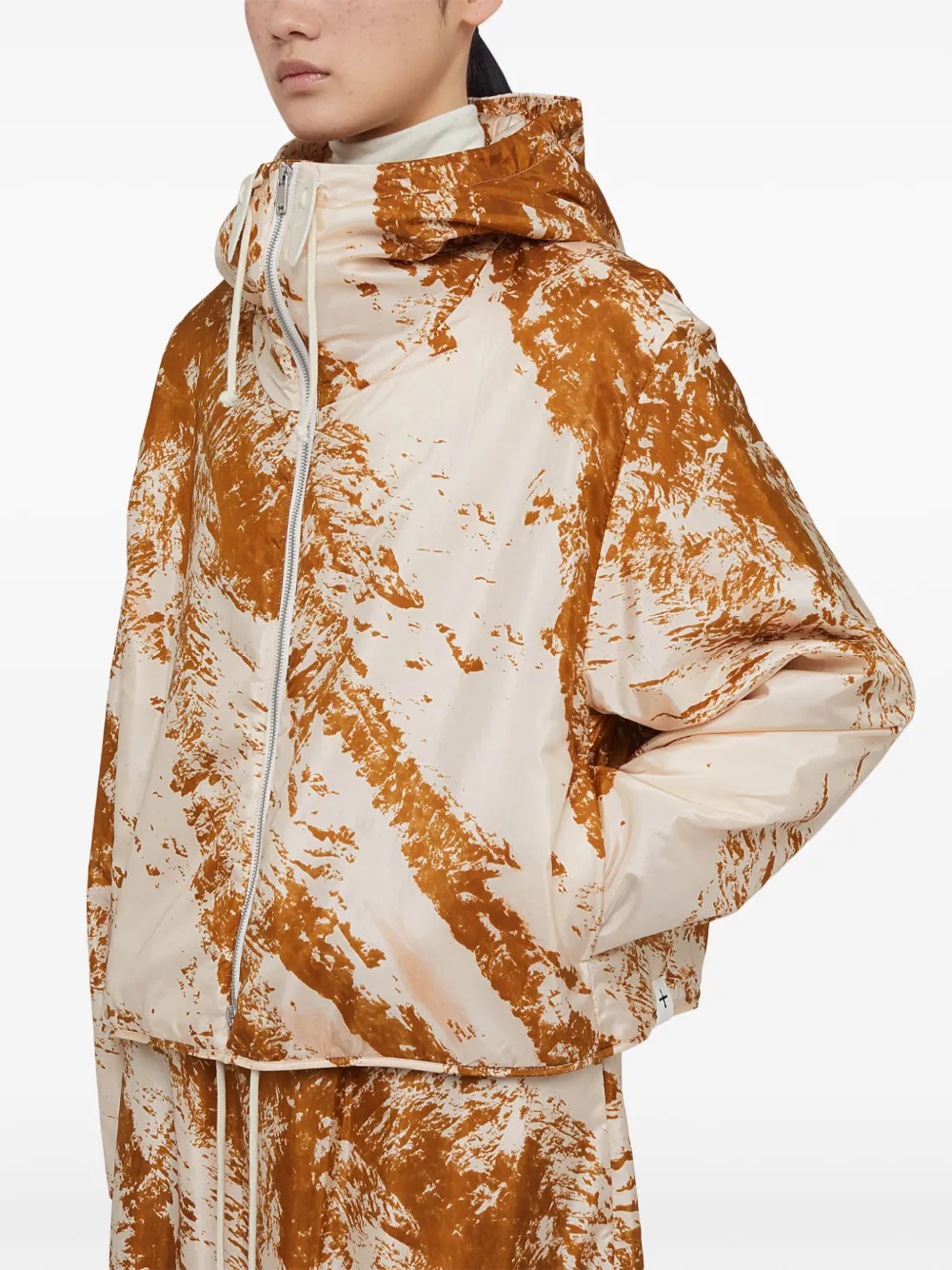 Jil Sander Jas met capuchon Beige