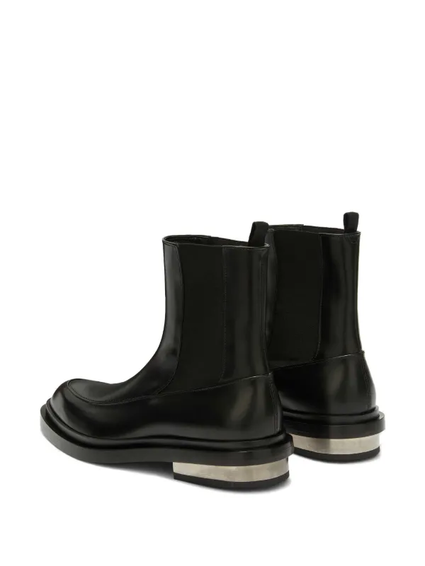 【関税込み】RECTO ブラック Cassandra アンクルブーツ Jil Sander レザー アンクルブーツ | ブラック | FARFETCH JP