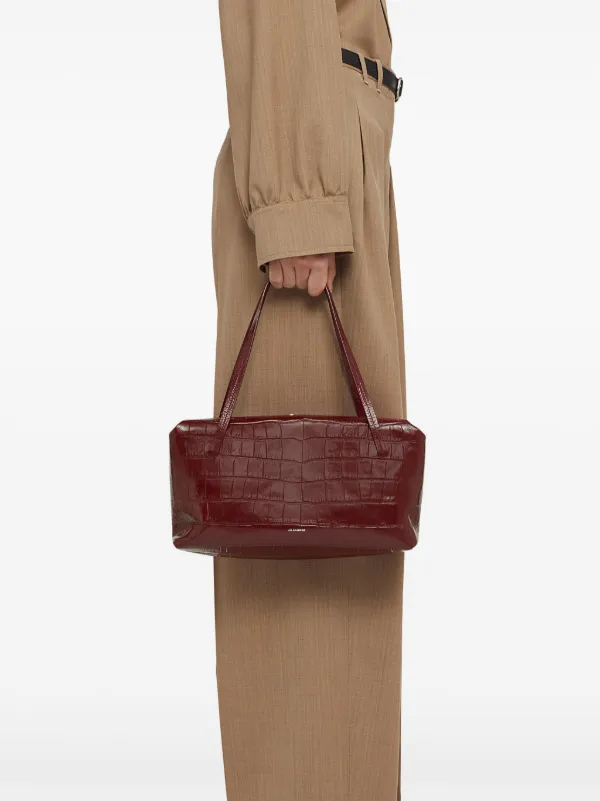 Jil Sander Medium Goji Pillow Leather Shoulder Bag | Red Jil Sander Medium Goji Pillow Leather Shoulder Bag | Red