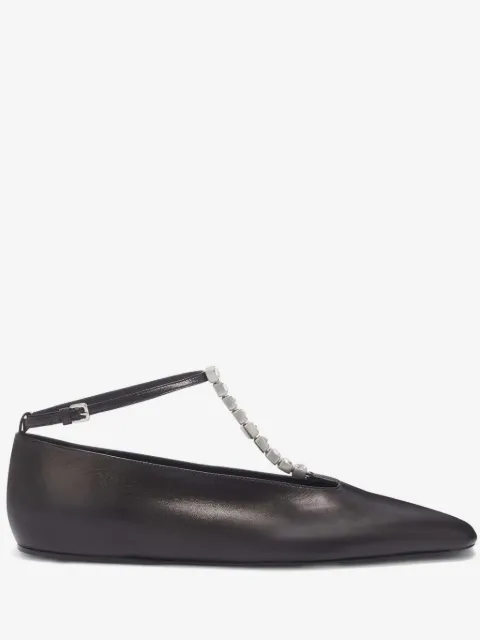 Jil Sander ビジュートリム フラットシューズ