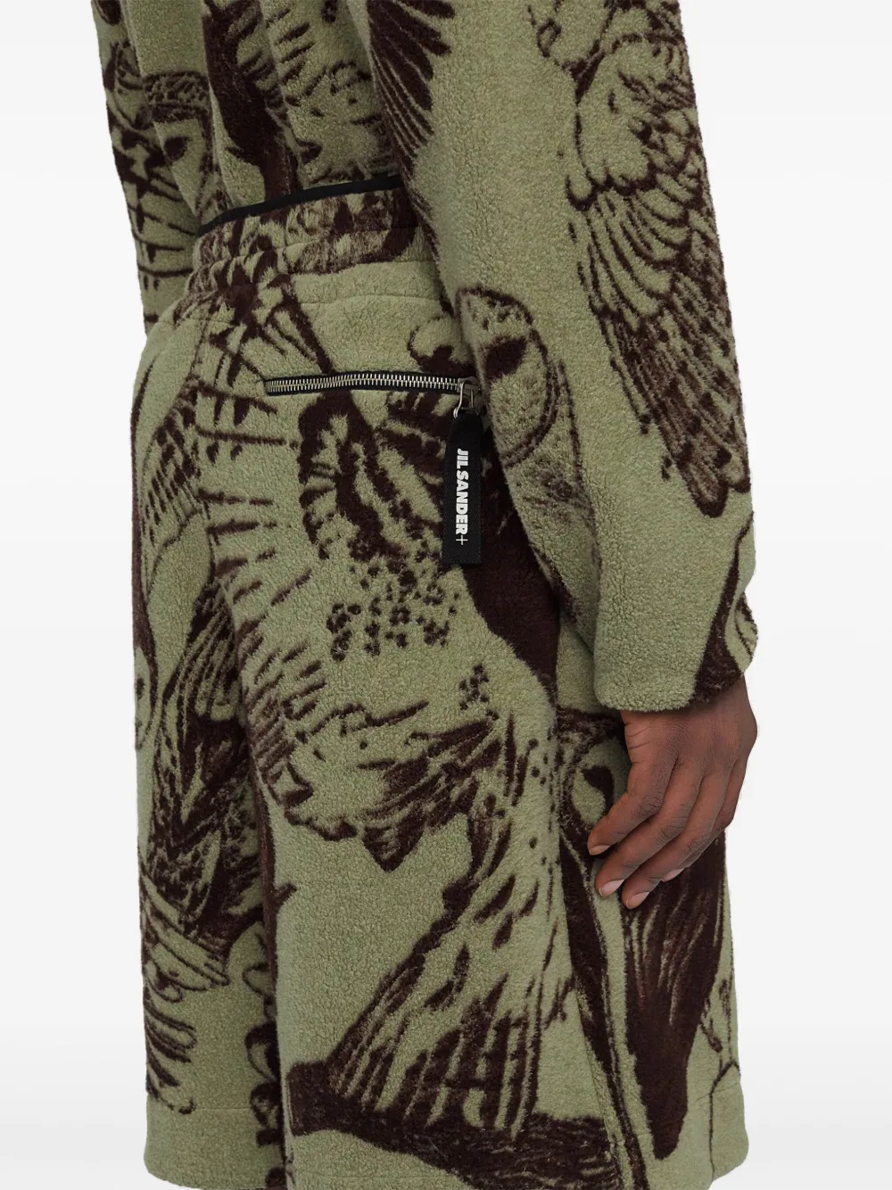 jacquard elasticated shorts