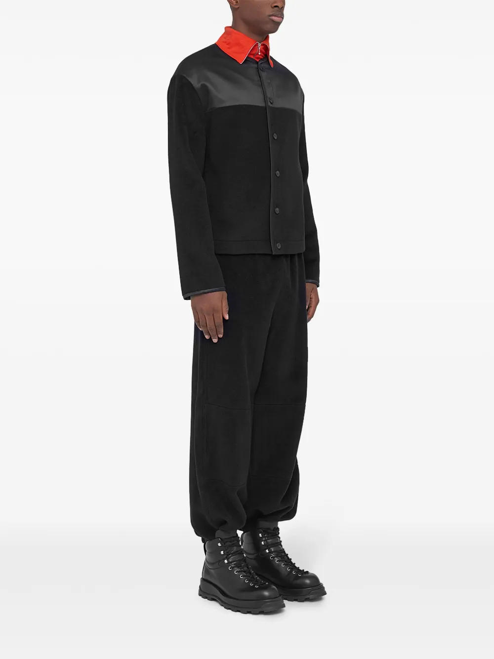 Jil Sander Fleece jack Zwart