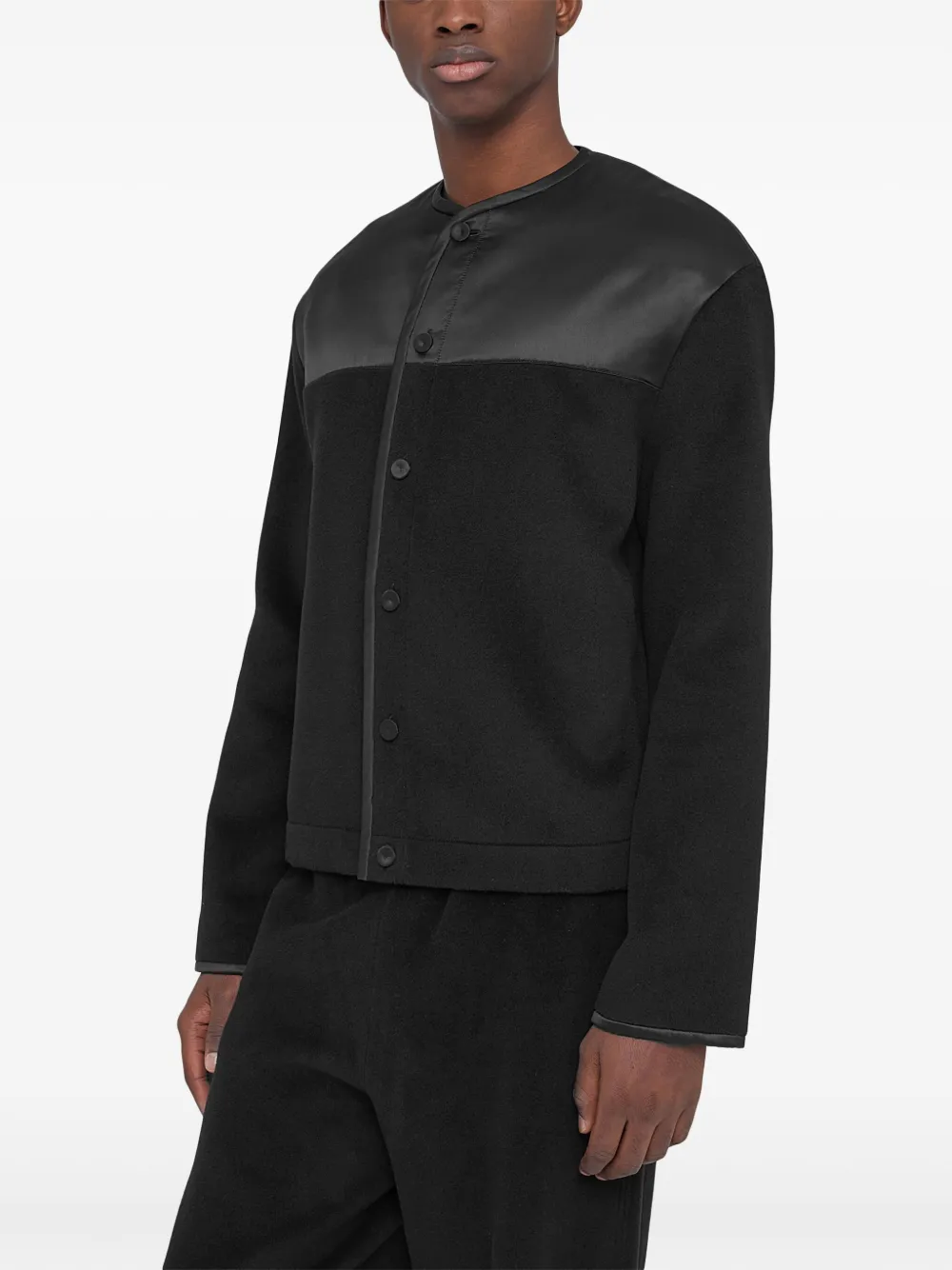 Jil Sander Fleece jack Zwart