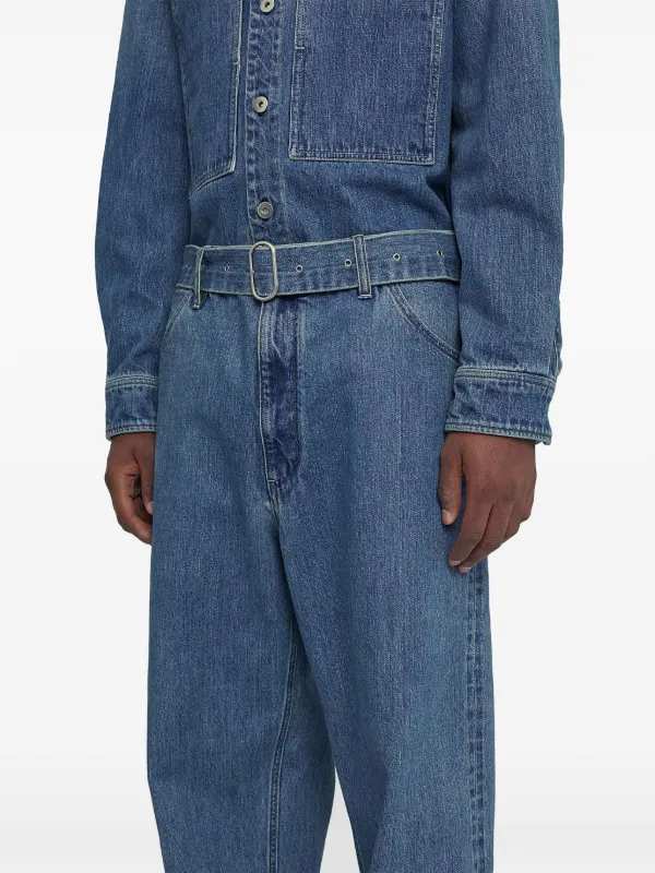 Jil Sander loose-fit Belted Jeans | Blue | FARFETCH