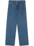 Jil Sander loose-fit belted jeans - Blue