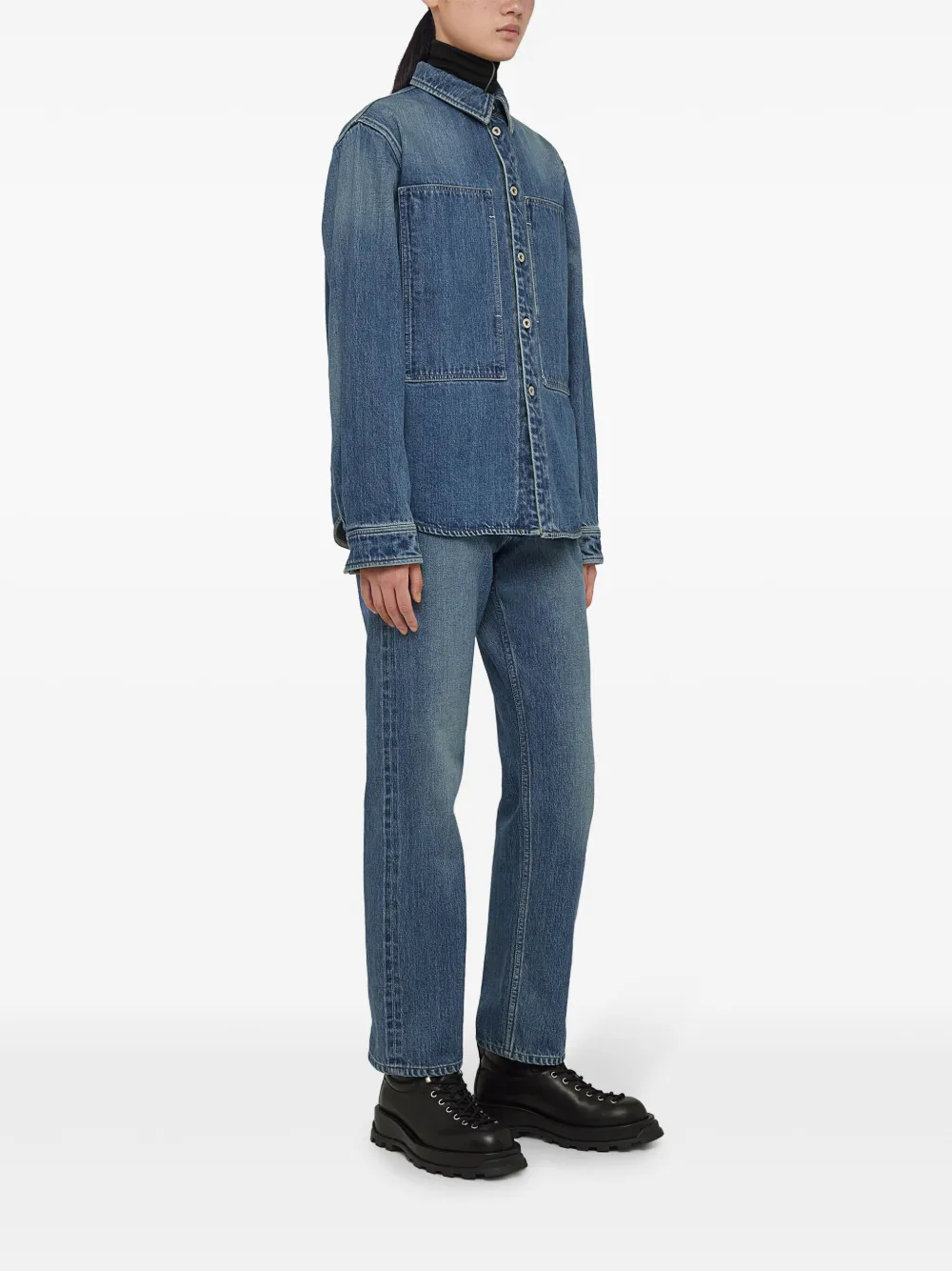 Jil Sander Straight jeans Blauw