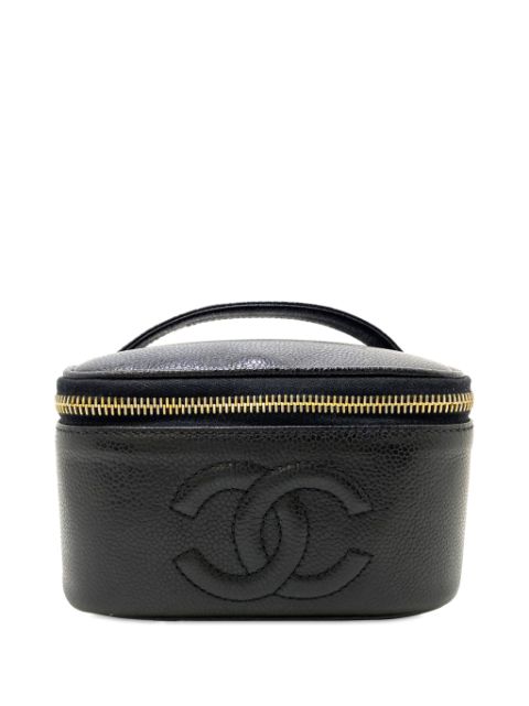 CHANEL Pre-Owned 1996-1997 CC Caviar Case vanity bag