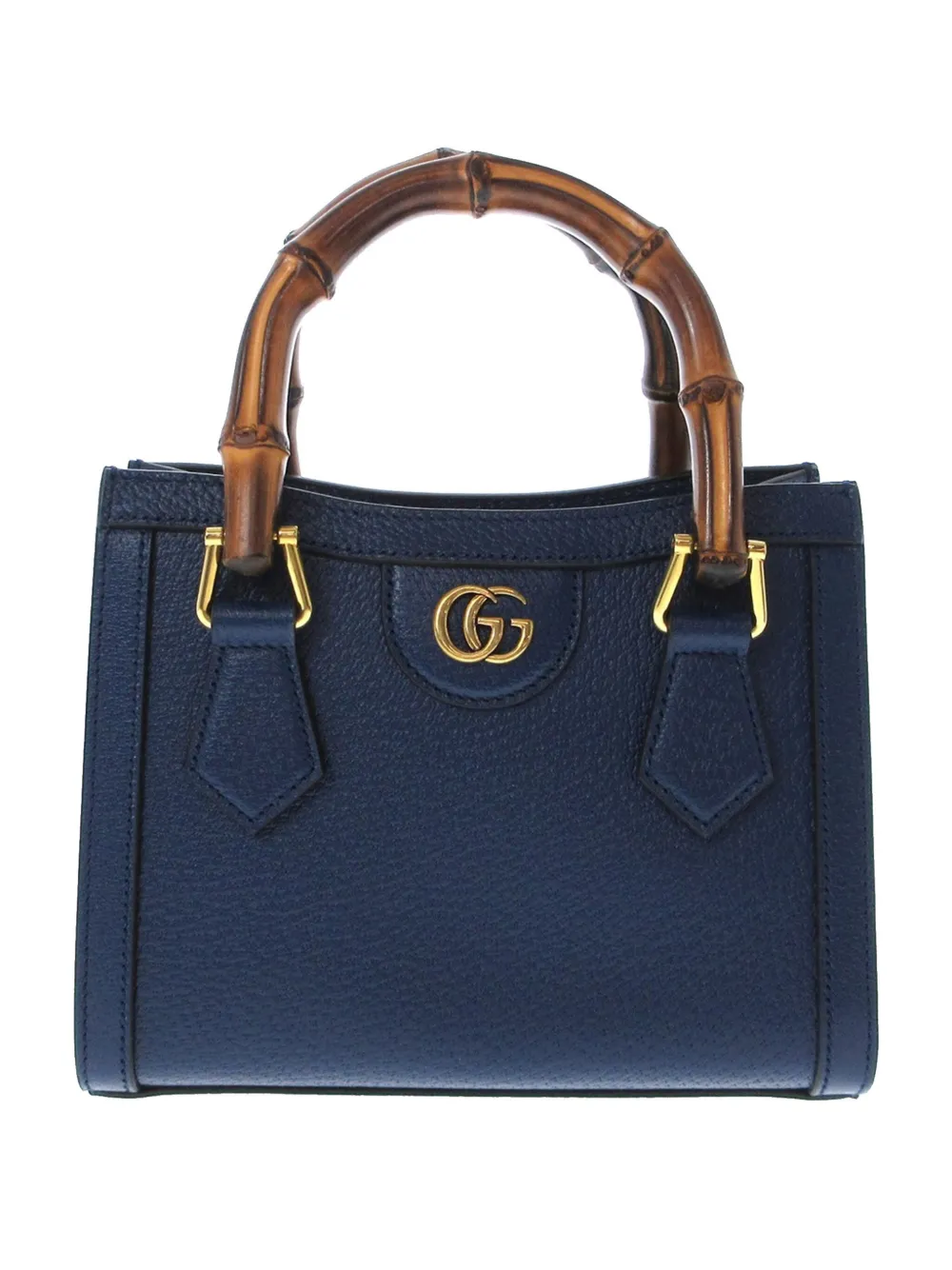 Pre-owned Gucci 2016-2022 Mini Bamboo Diana Satchel In Blue