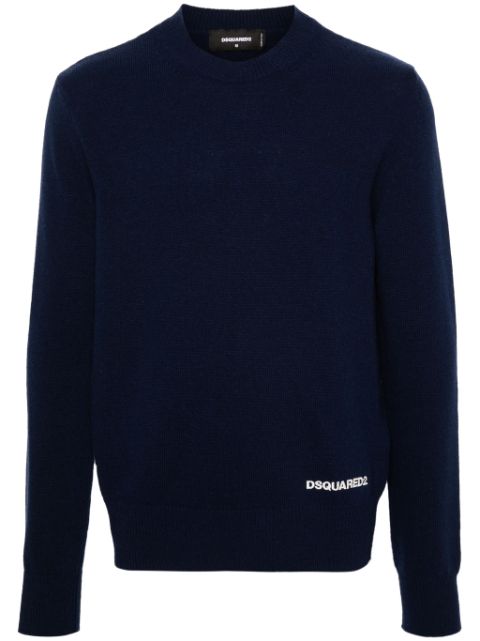 DSQUARED2 logo-embroidered jumper Men