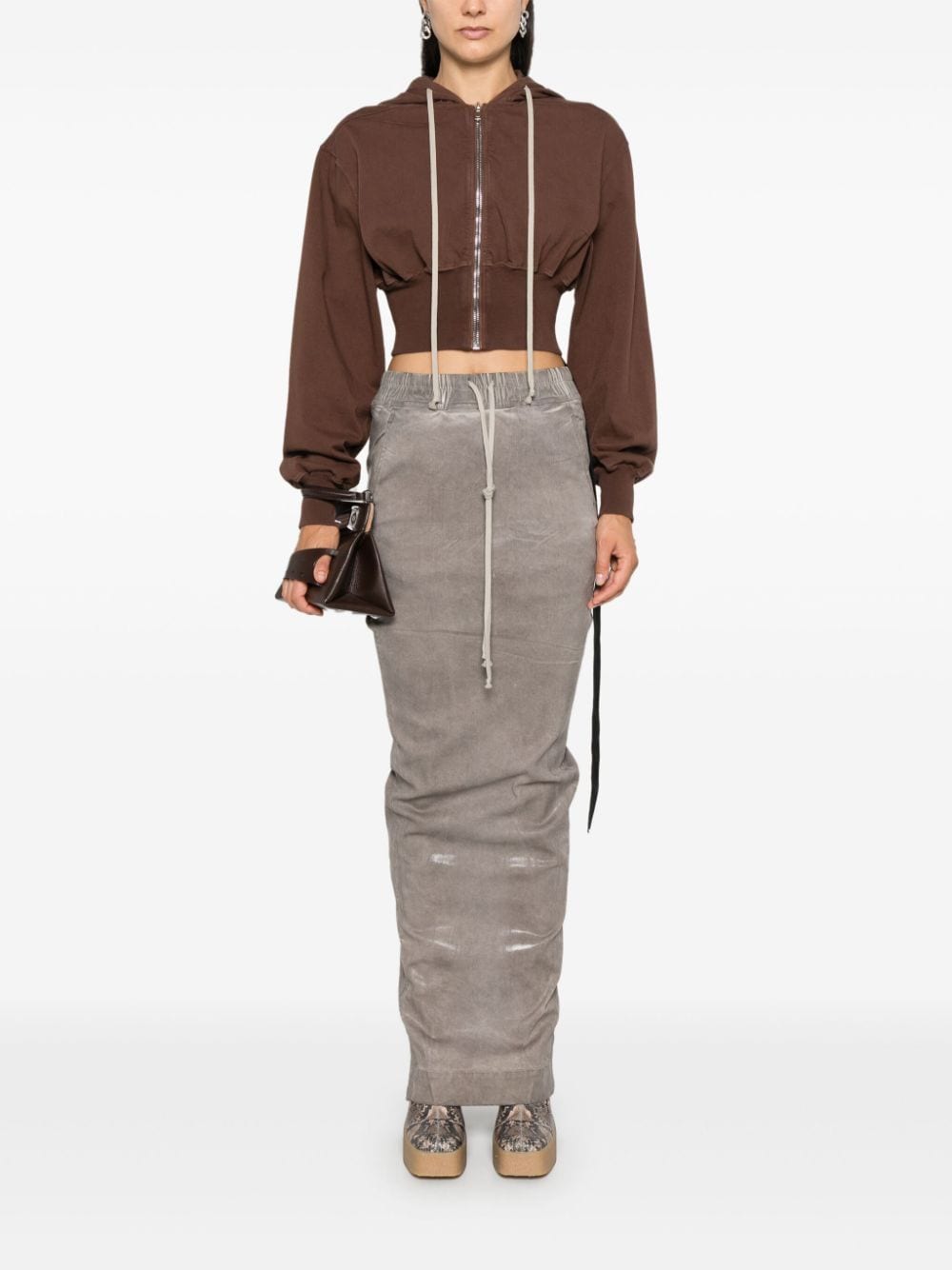 Rick Owens DRKSHDW Tatlin hoodie - Bruin