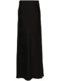 Theory linen blend midi skirt - Black