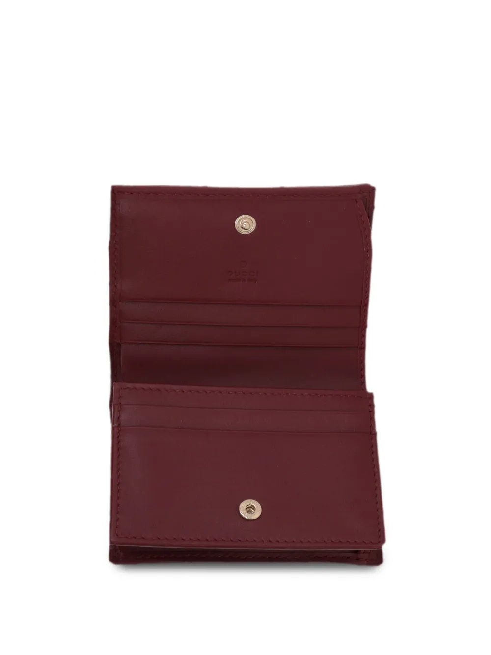 Gucci Gg Marmont Card Holder In Red