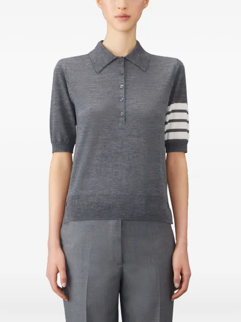 Thom Browne 4-Bar relaxed polo
