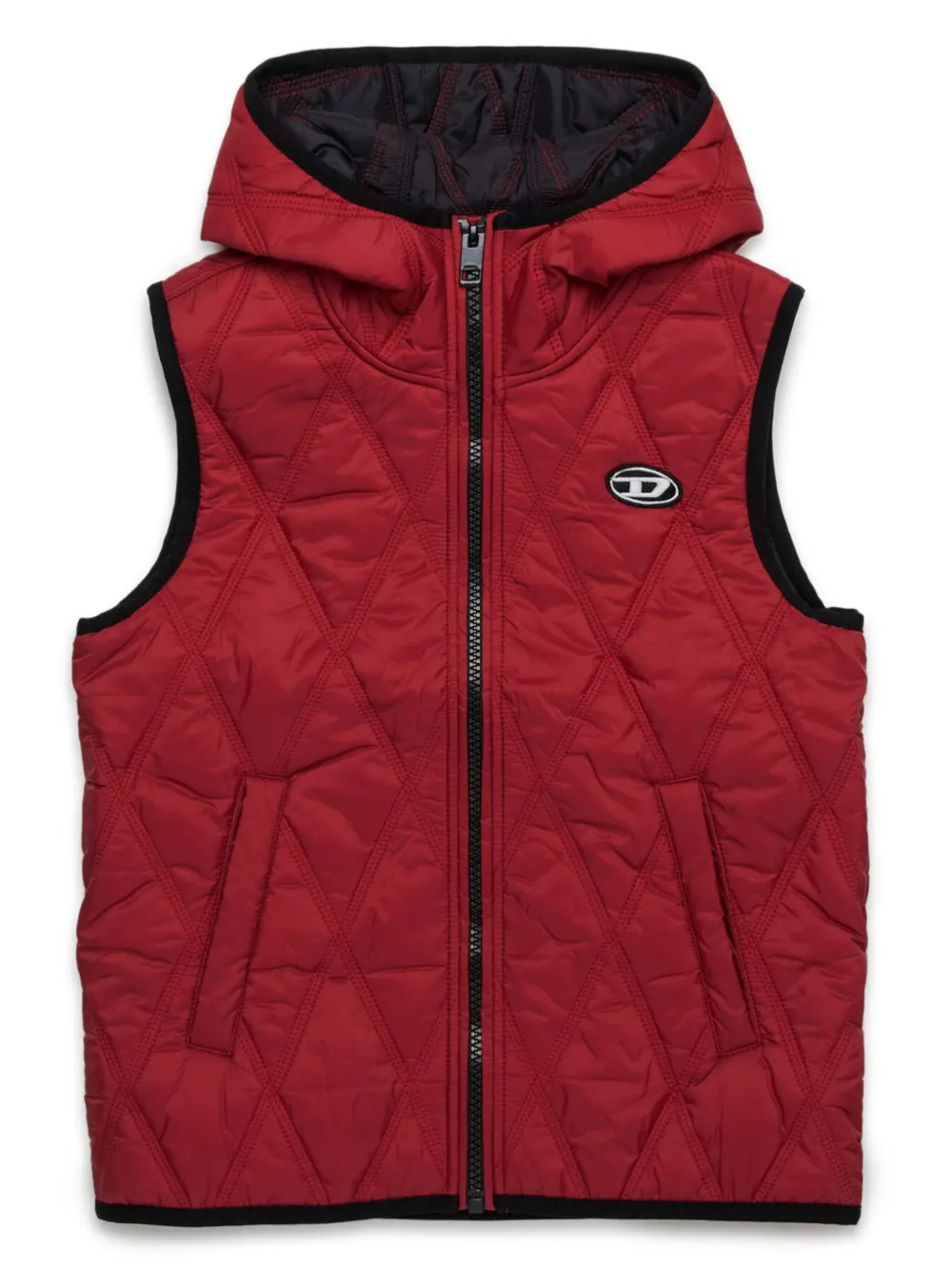 Boys red vest with hood online