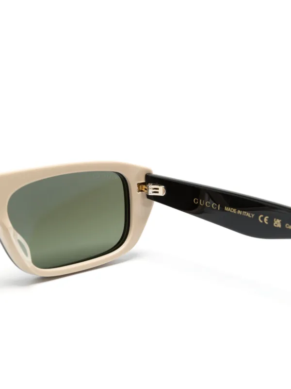 Gucci Eyewear rectangle-frame Sunglasses | Black | FARFETCH AZ display picture 3