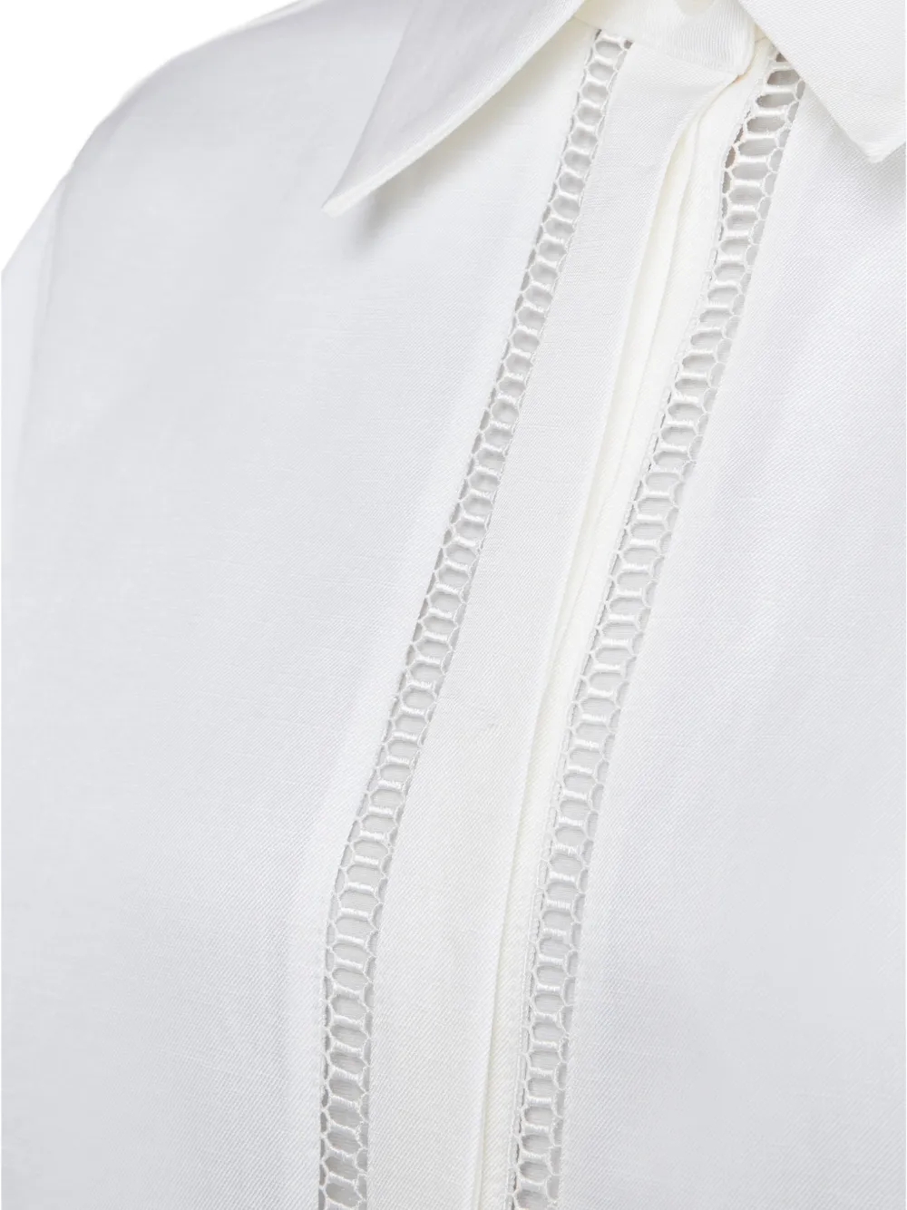 Hugo Boss Long-sleeve Collared Shirt In White