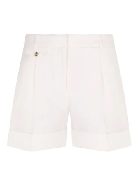 BOSS pleated-front cuffed shorts
