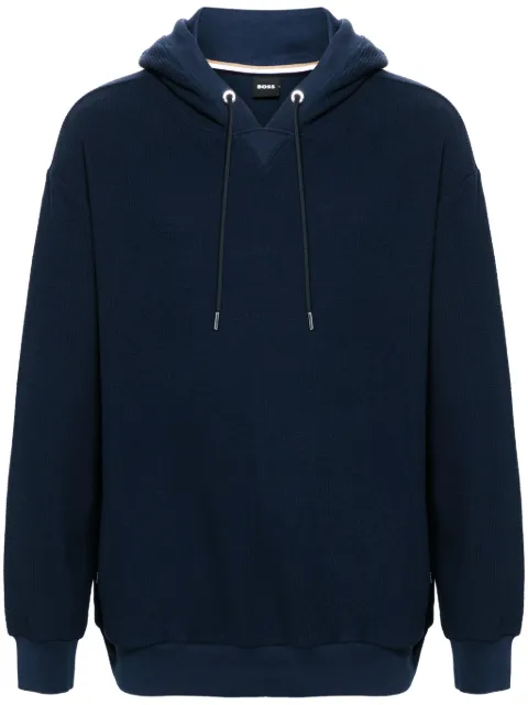 BOSS bouclé cotton hoodie
