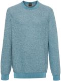 BOSS mélange-effect jumper - Blue