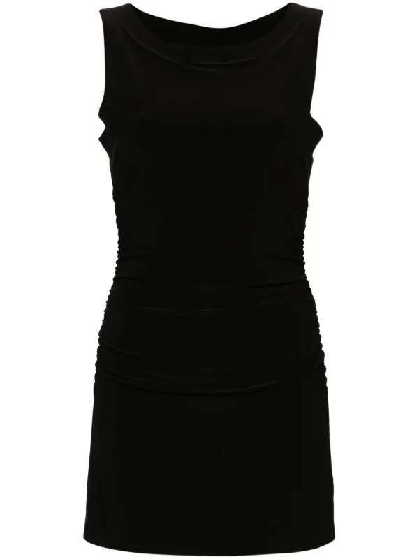 black pickleball dress Norma Kamali Long Sleeve Turtleneck Pickleball Dress main image 0