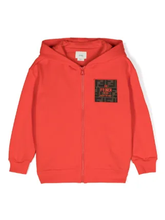 Fendi Kids ジップアップ パーカー | レッド | FARFETCH JP