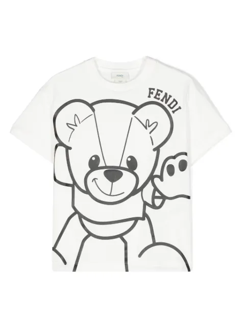 Fendi Kids graphic-print cotton T-shirt