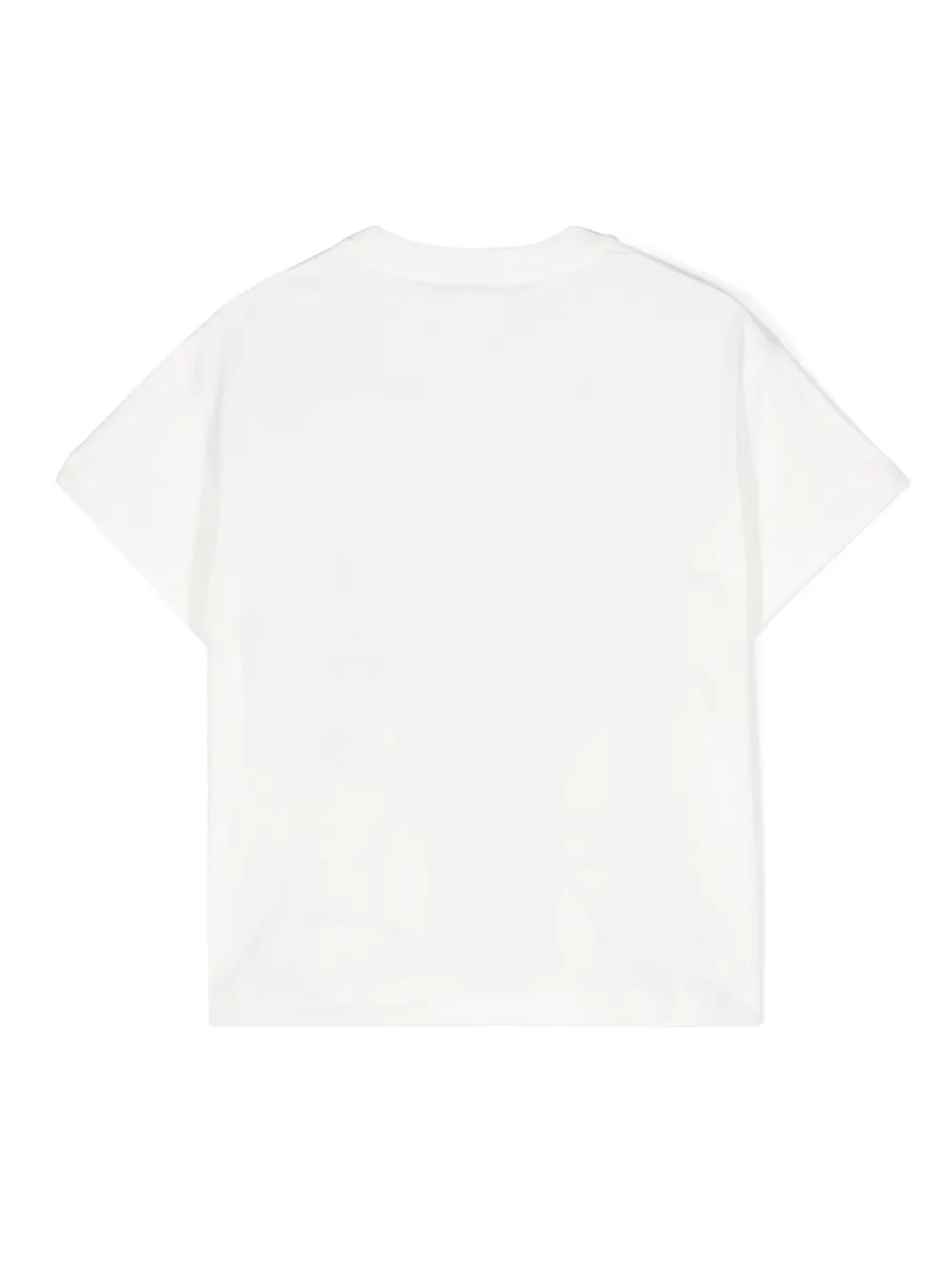 Fendi Kids Katoenen T-shirt met logoprint Wit