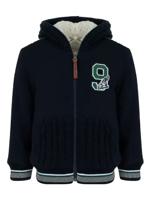 Lapin House patterned intarsia-knit cotton jacket 