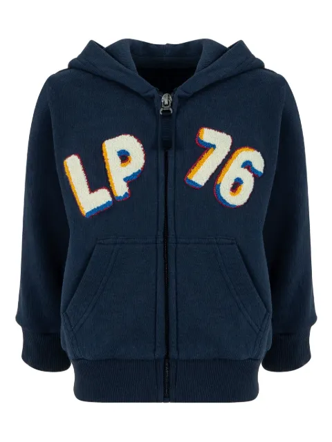 Lapin House logo-embroidered cotton hoodie