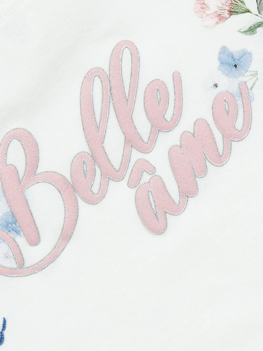 Lapin House T-shirt met grafische print Wit