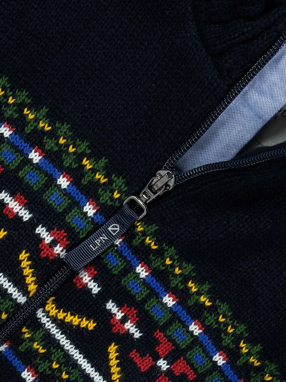 Lapin House Intarsia vest Blauw